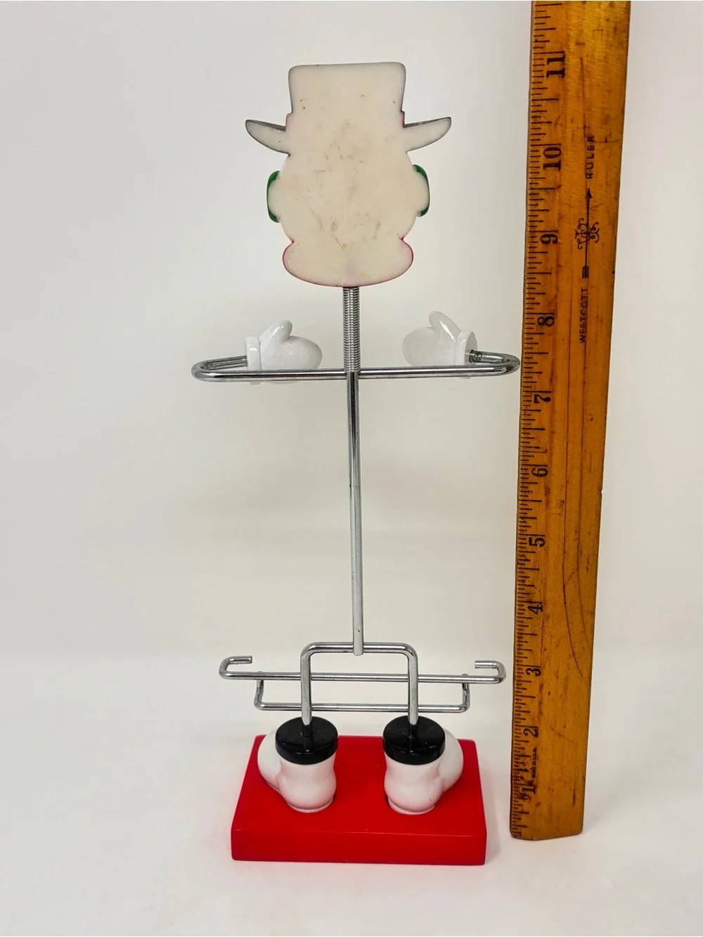 Snowman Letter Holder Menu Photo Holder Desktop Decor